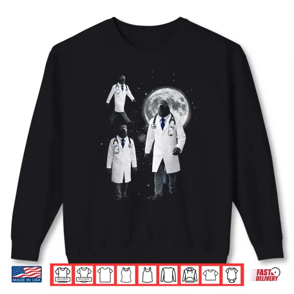 Sweatshirt Pigeon Doctor Surreal Space Medic Cosmic Art Shirt
