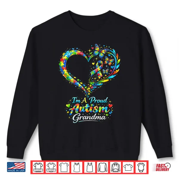 Professional Heart Autism Grandma Autism Awareness Statement Shirt 2 Sweatshirt Professional Heart Autism Grandma Autism Awareness Statement Shirt