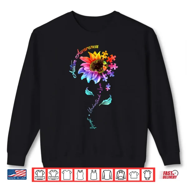 Sweatshirt Professional Minimalist Autism Awareness Modern Graphic Apparel Shirt