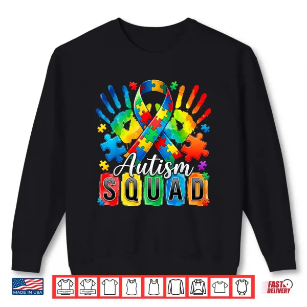 Professional Minimalist Autism Awareness Support Squad Graphic Shirt 2 Sweatshirt Professional Minimalist Autism Awareness Support Squad Graphic Shirt