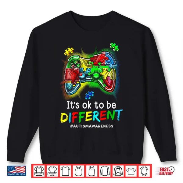Sweatshirt Professional Video Game Month Autism Awareness Modern Graphic Shirt