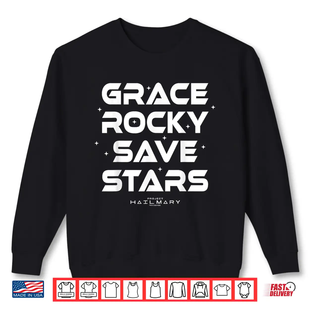 Project Hail Mary Grace Rocky Save Stars Poster Shirt Project Hail Mary Grace Rocky Save Stars Poster Shirt
