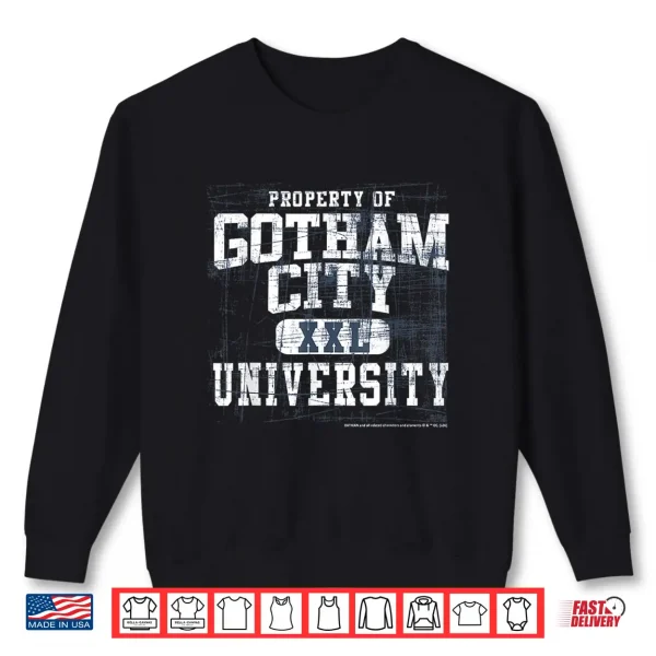 Sweatshirt Property of Gotham City XXL University Theme Shirt