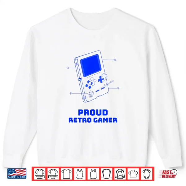 Proud Retro Gamer Deconstructed Handheld Console Shirt 2 Sweatshirt Proud Retro Gamer Deconstructed Handheld Console Shirt