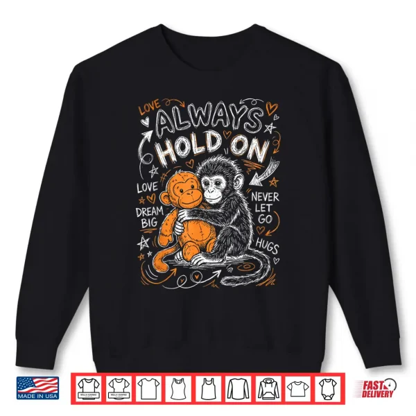 Sweatshirt Punch Monkey Cute Baby Funny Animal Shirt