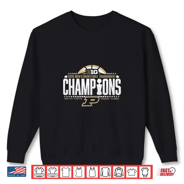 Sweatshirt Purdue Boilermakers Mens Basketball Big Ten Champs 2026 Shirt