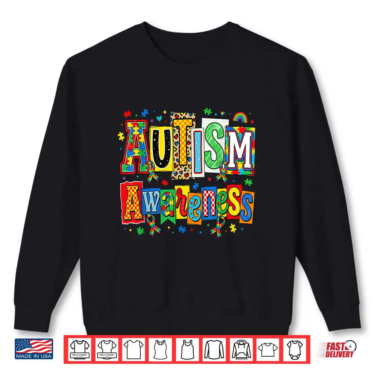 Ribbon Puzzle Autism Awareness Support Squad Family Shirt Ribbon Puzzle Autism Awareness Support Squad Family Shirt