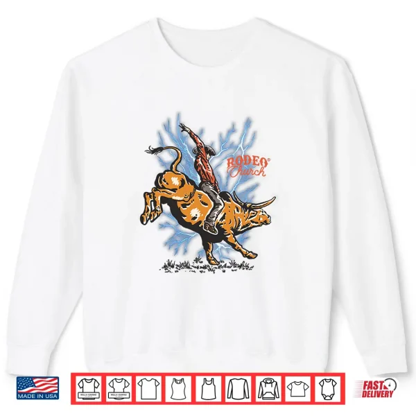 Sweatshirt Rodeo Bull with Lightning Shirt