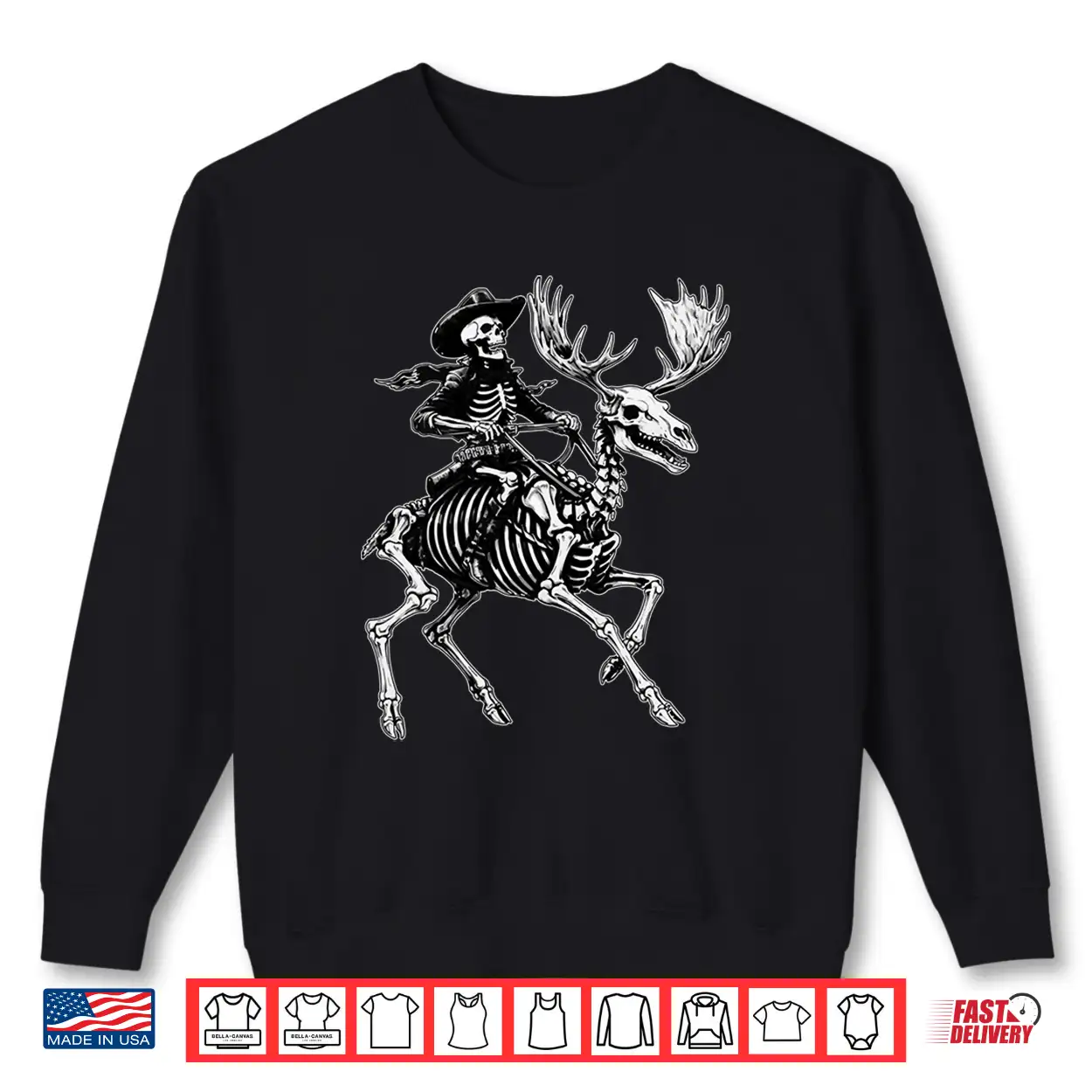 Rustic Skeleton Cowboy Moose Goth Style Western Gothic Shirt Rustic Skeleton Cowboy Moose Goth Style Western Gothic Shirt