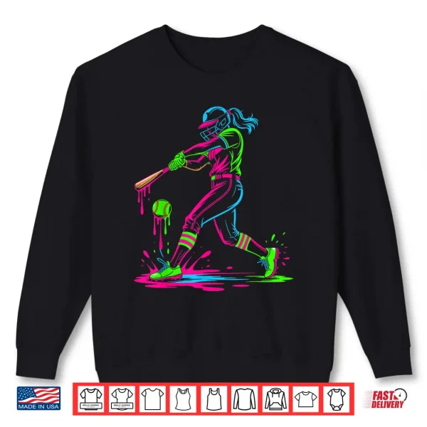 Softball Girl Ice Cream Softball Drip Shirt 2 Sweatshirt Softball Girl Ice Cream Softball Drip Shirt