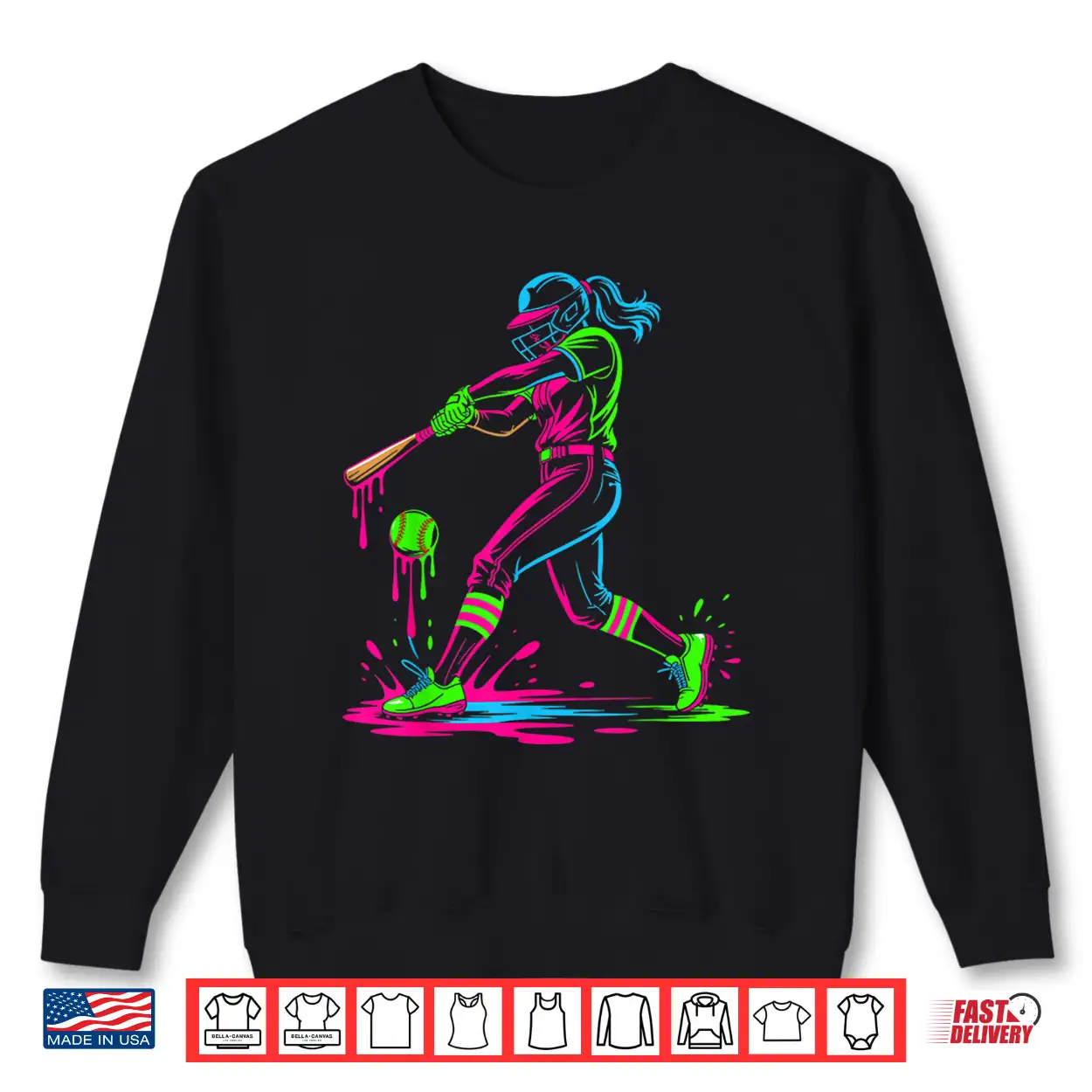 Softball Girl Ice Cream Softball Drip Shirt Softball Girl Ice Cream Softball Drip Shirt