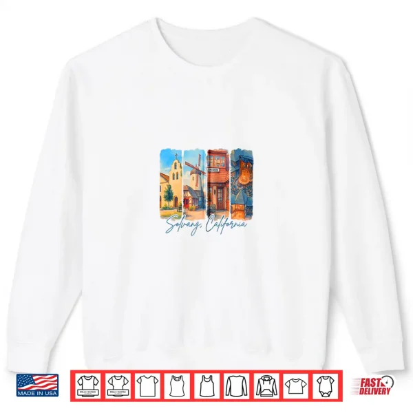 Solvang California Traveling Trip Brushstroke Souvenir Shirt 2 Sweatshirt Solvang California Traveling Trip Brushstroke Souvenir Shirt