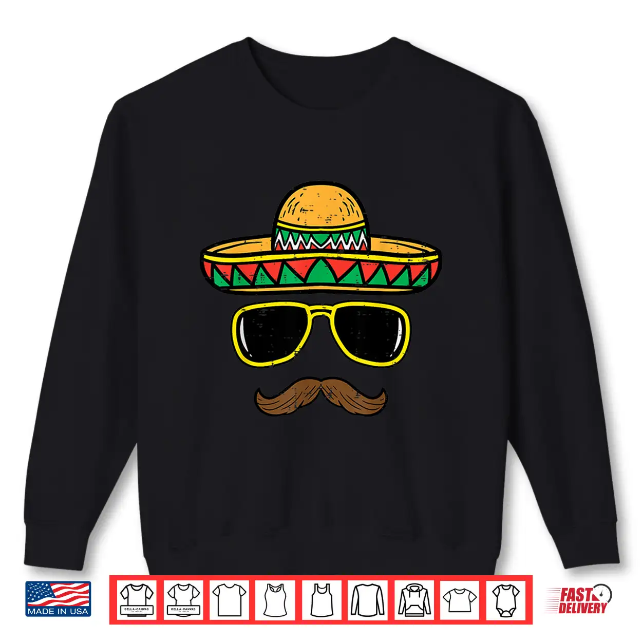 Sombrero Face Cinco De Mayo Mexican Fiesta Party Kids Boys Shirt Sombrero Face Cinco De Mayo Mexican Fiesta Party Kids Boys Shirt