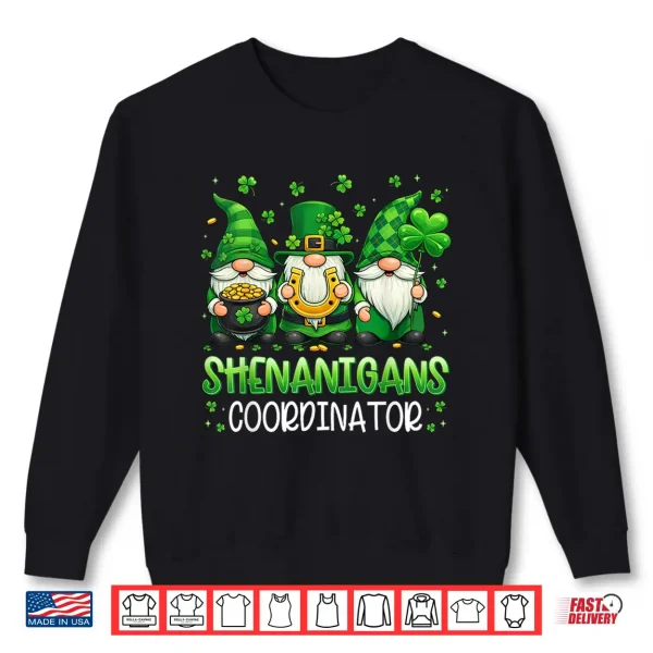 Sweatshirt St Patricks Day Shirts Men Women Kids Shamrock Cute Gnomes Shirt