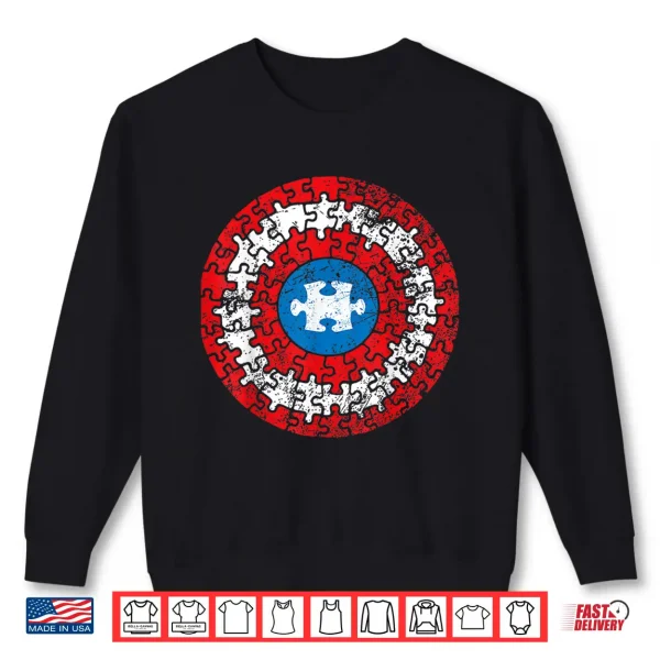 Support Autistic Superkid Autism Awareness Captain Graphic Shirt 2 Sweatshirt Support Autistic Superkid Autism Awareness Captain Graphic Shirt
