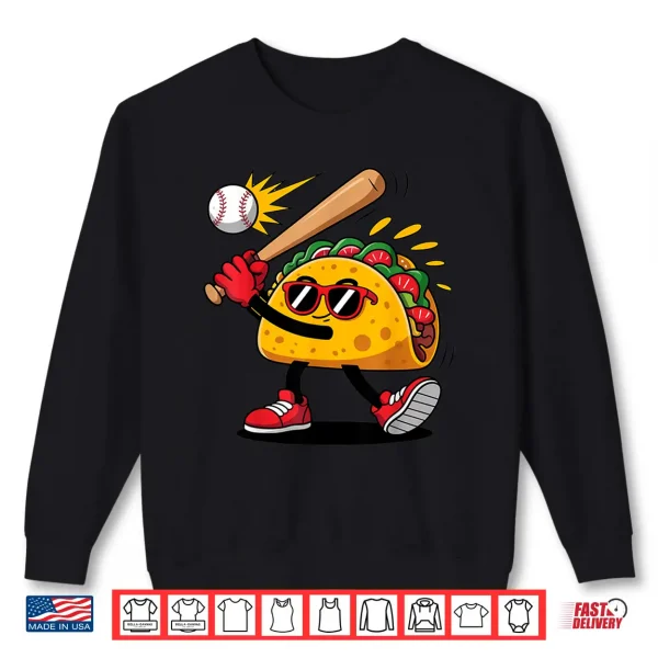 Taco Baseball Mexican Cinco De Mayo Men Kids Shirt 2 Sweatshirt Taco Baseball Mexican Cinco de Mayo Men Kids Shirt