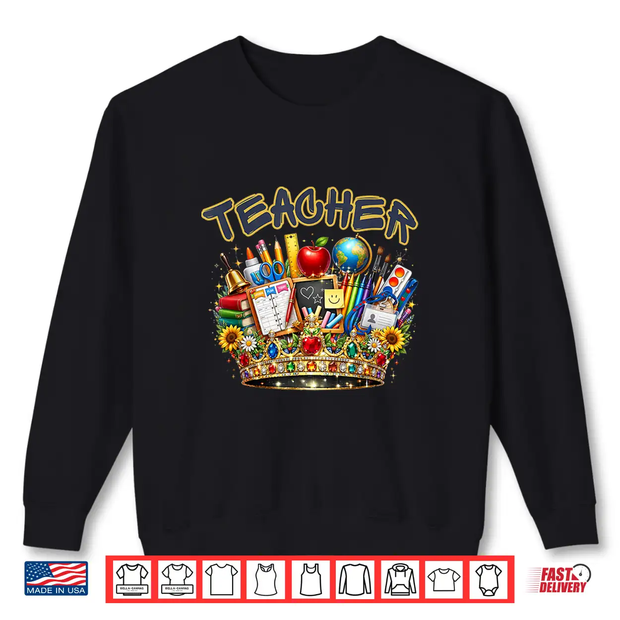 Teacher Crown Professional Academic Graphic Identity Shirt Teacher Crown Professional Academic Graphic Identity Shirt