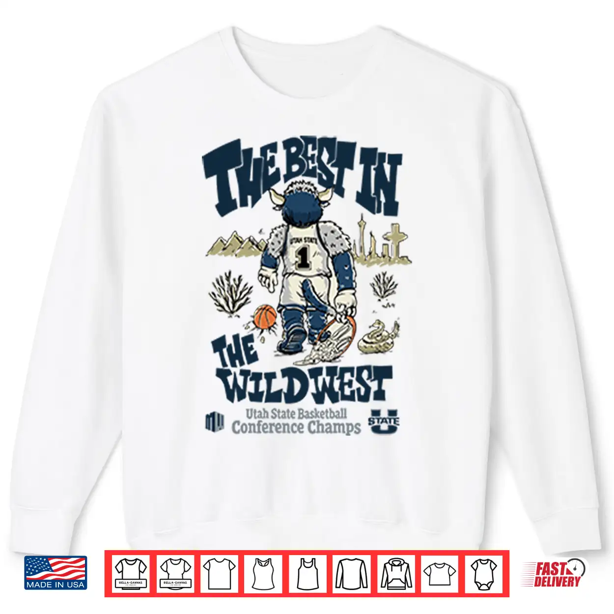 The Best In The Wildwest Utah State Basketball Conference Champs Shirt The Best In The Wildwest Utah State Basketball Conference Champs Shirt