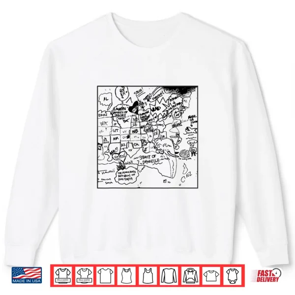 Sweatshirt The Completely Accurate Map of America Shirt