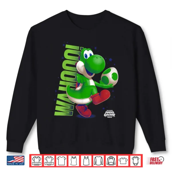 Sweatshirt The Super Mario Galaxy Movie Action Yoshi Shirt