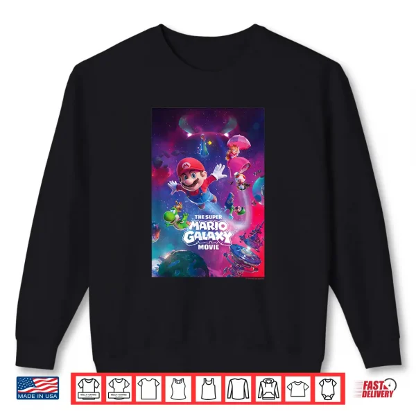 Sweatshirt The Super Mario Galaxy Movie Epic Cosmic Adventure Shirt