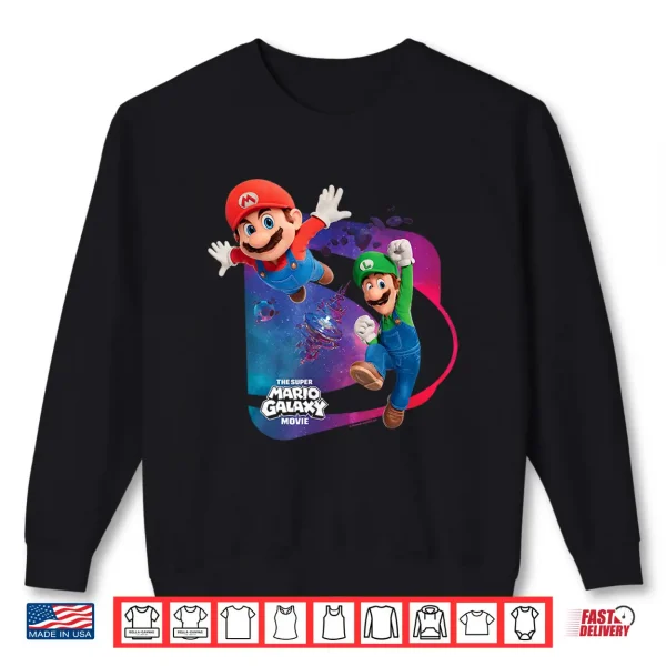 Sweatshirt The Super Mario Galaxy Movie Mario Luigi Adventure Shirt