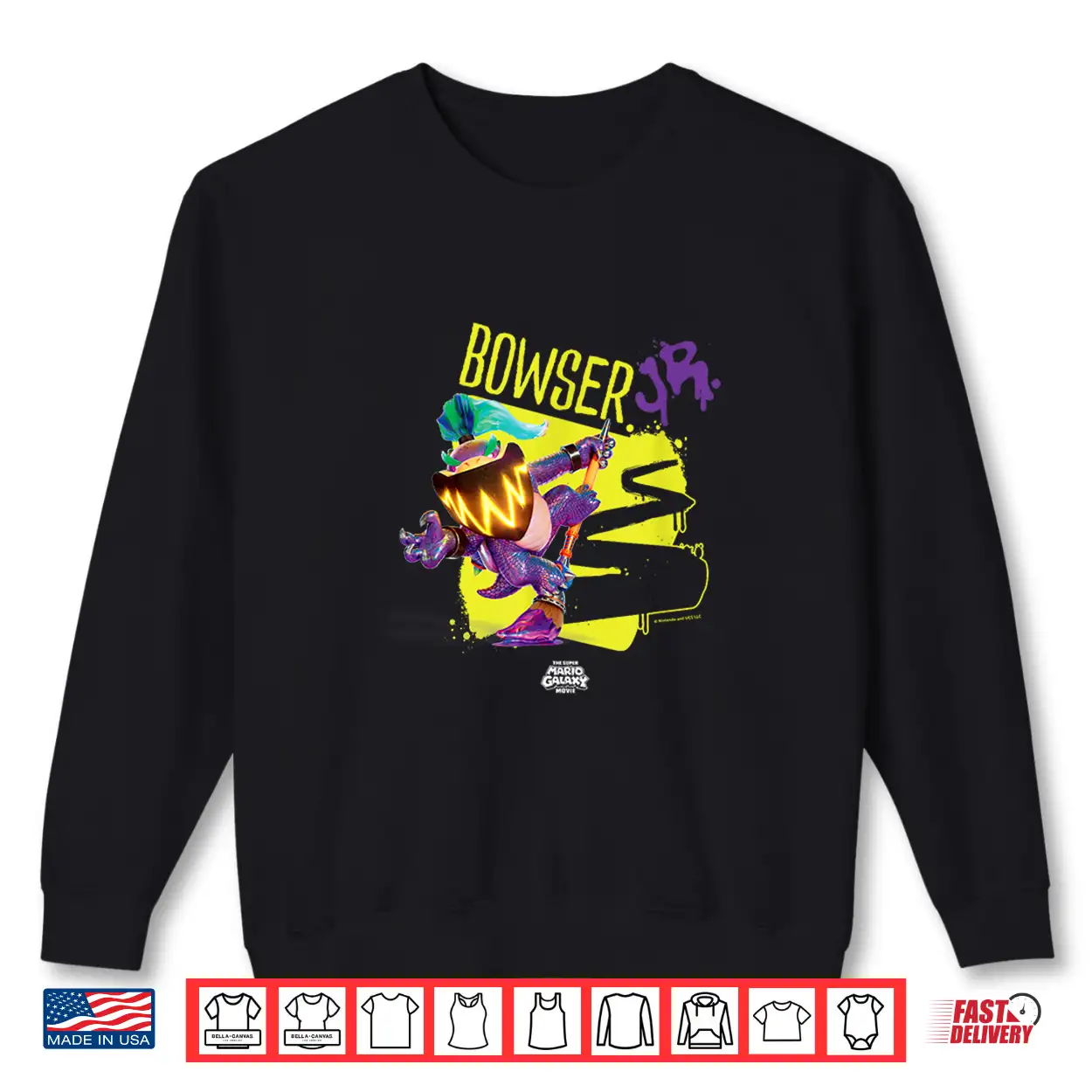 The Super Mario Galaxy Movie Wonder Bowser Jr. Power Shirt The Super Mario Galaxy Movie Wonder Bowser Jr. Power Shirt