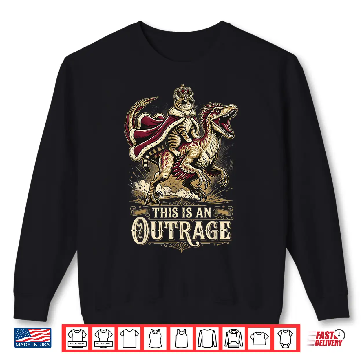 This Is An Outrage Donut Funny Princess Cat Meme Shirt This Is An Outrage Donut Funny Princess Cat Meme Shirt