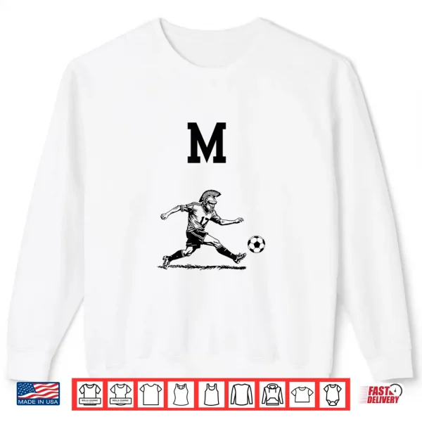 Sweatshirt Trojan Warrior Playing Soccer Shirt