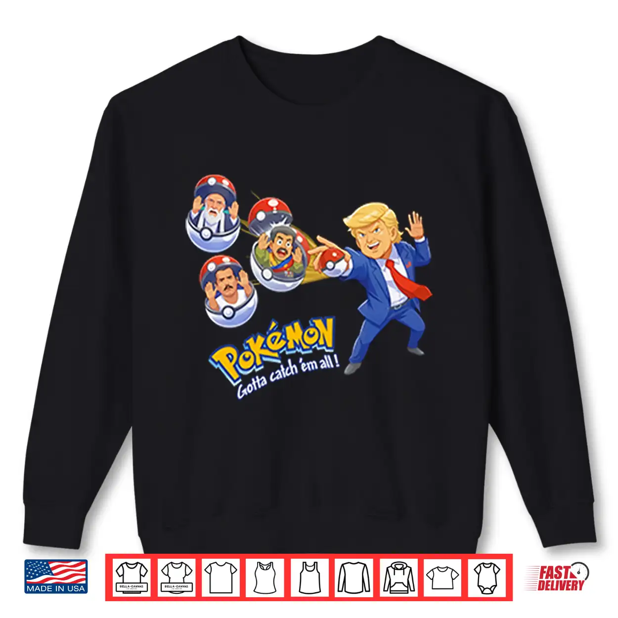 Trump Iran Leader Maduro El Mencho Pokemon Shirt Trump Iran Leader Maduro El Mencho Pokemon Shirt