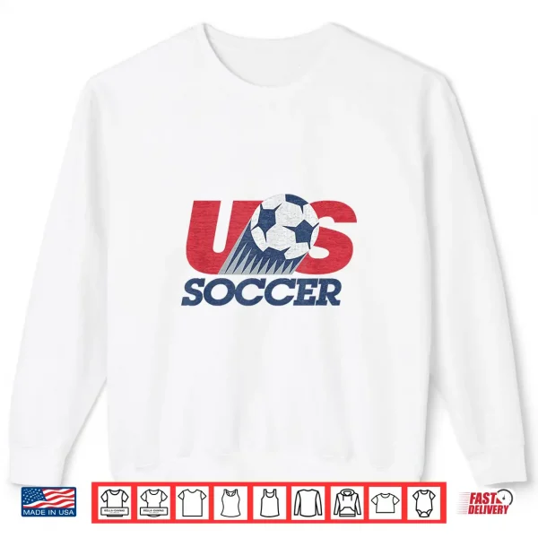 Sweatshirt USA Soccer Retro Professional Minimalist Modern Graphic Shirt