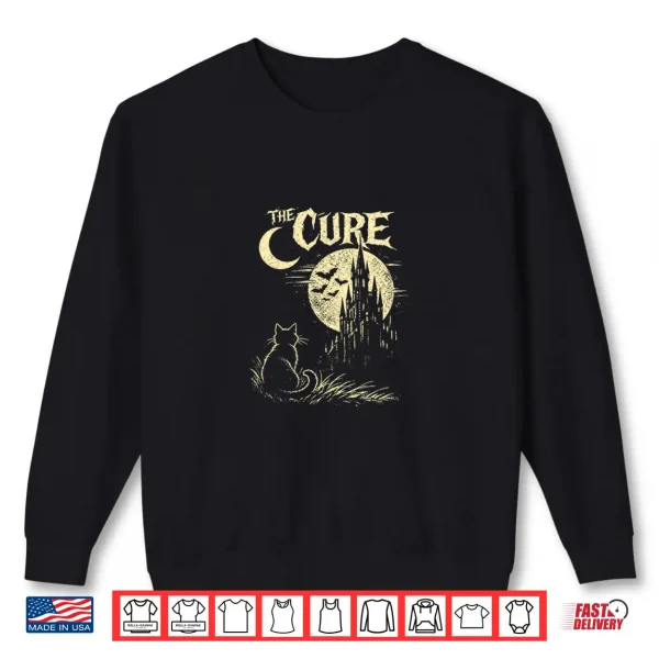 Vintage The Cure Cat Gothic Cat Lover Men Women Kids Shirt 2 Sweatshirt Vintage The Cure Cat Gothic Cat Lover Men Women Kids Shirt