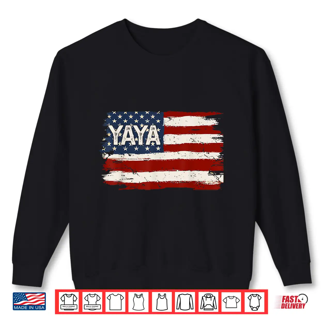 Yaya American Flag Patriotic Mother’S Day Women Shirt Yaya American Flag Patriotic Mother’S Day Women Shirt