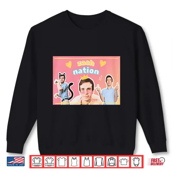 Zach Nation Zachary Sobania Shirt 2 Sweatshirt Zach Nation Zachary Sobania Shirt