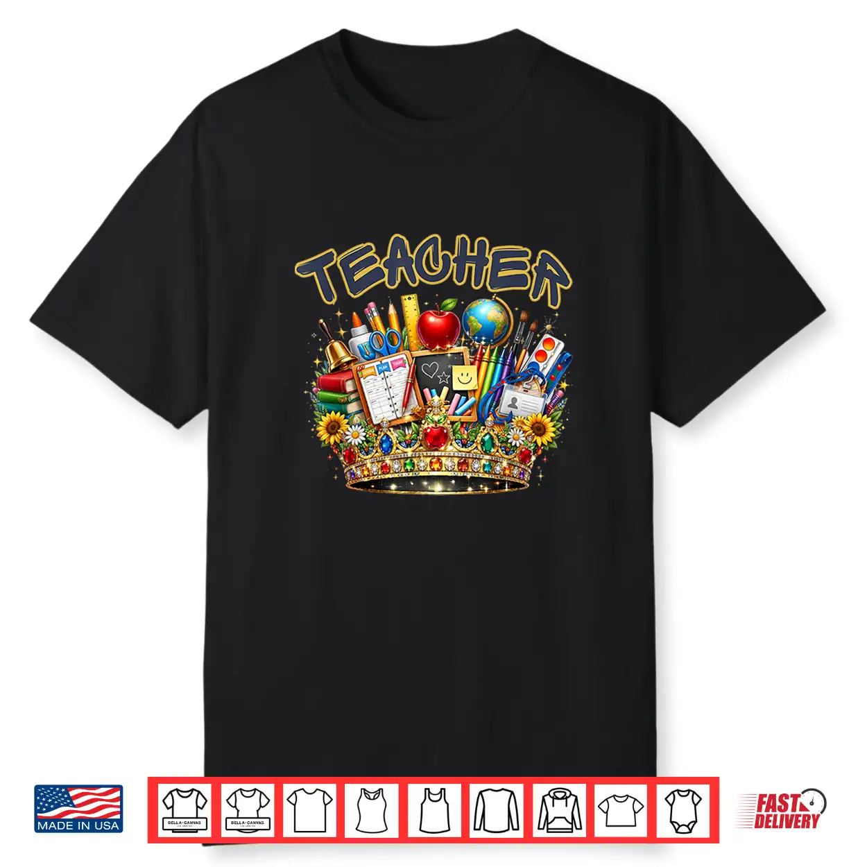 Teacher Crown Professional Academic Graphic Identity Shirt Teacher Crown Professional Academic Graphic Identity Shirt