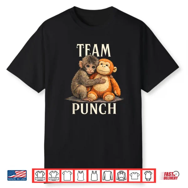 Team Punch Cute Monkey And Bear Design Shirt