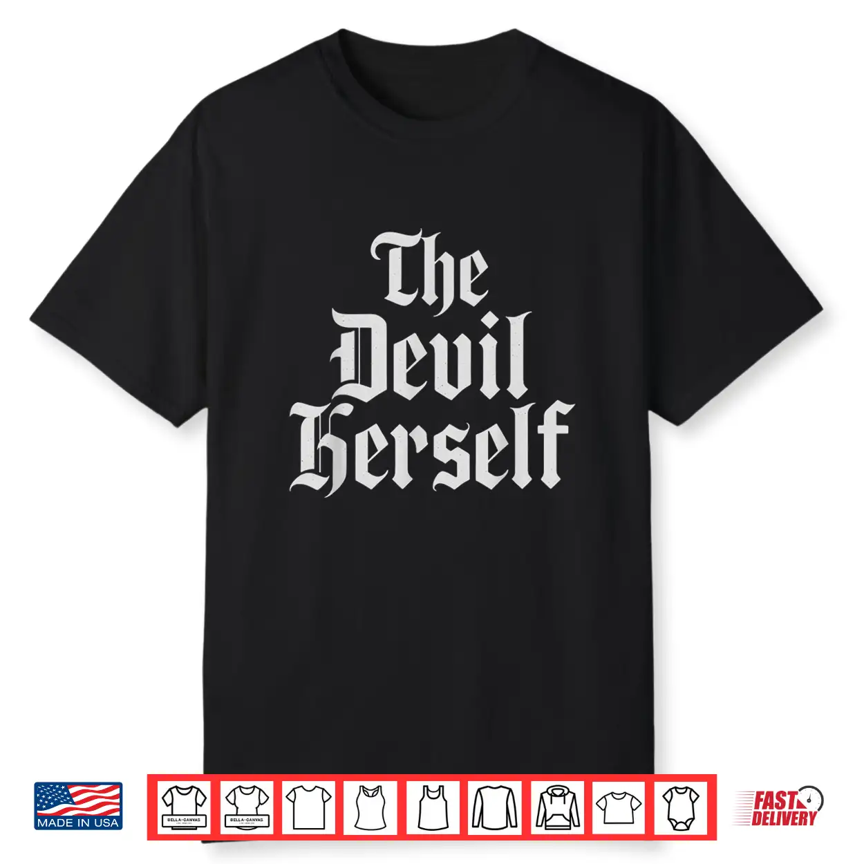 The Devil Herself Dark Feminine Occult Humor Design Shirt The Devil Herself Dark Feminine Occult Humor Design Shirt