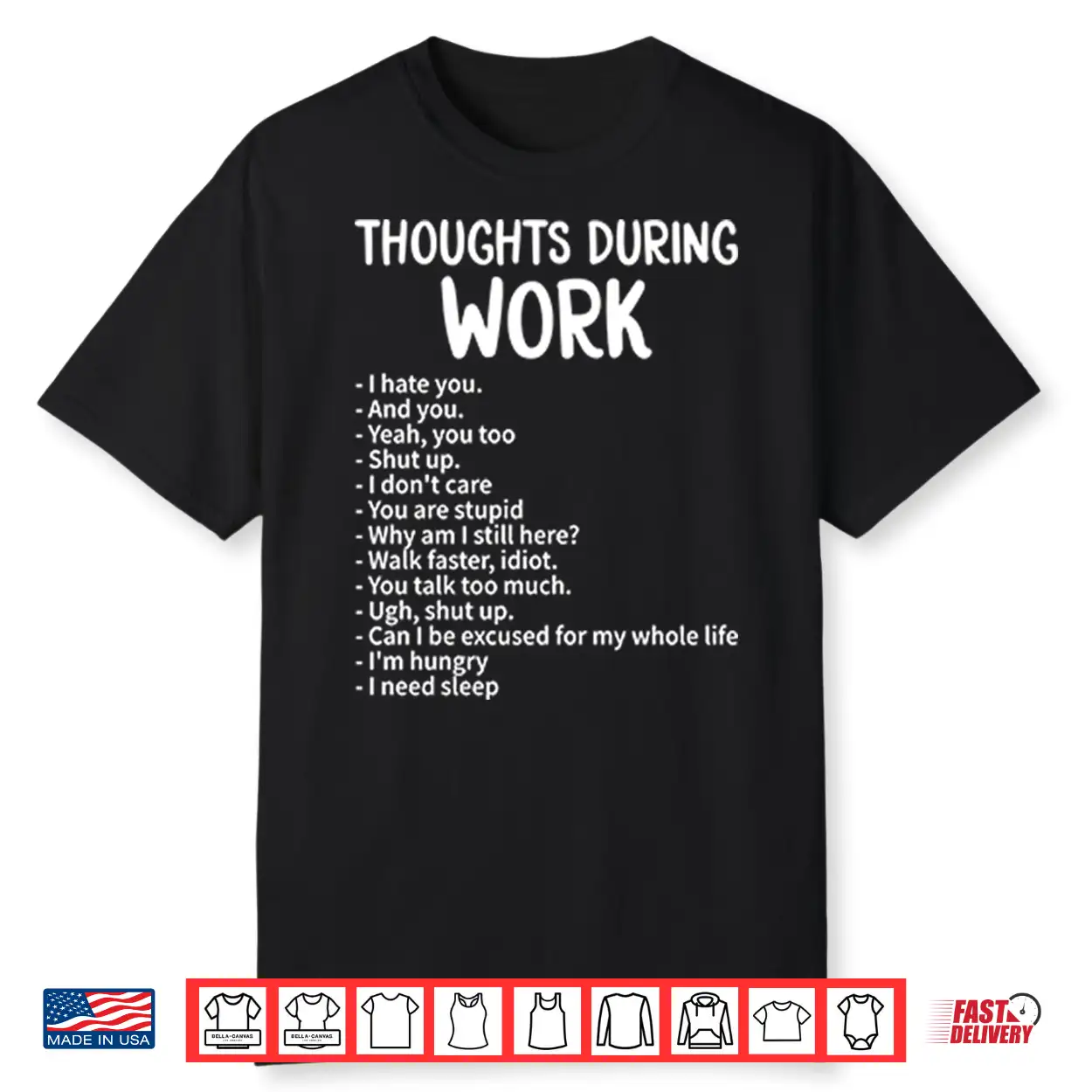 Thoughts During Work Funny Sarcastic Work Humor Shirt Thoughts During Work Funny Sarcastic Work Humor Shirt