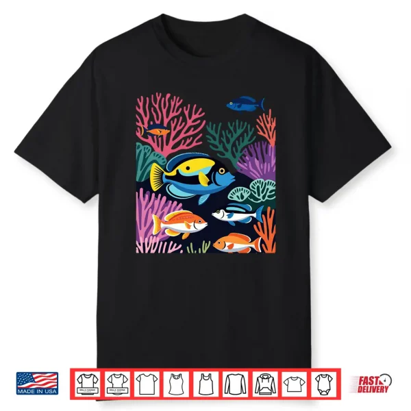 Tropical Coral Reef Fish Ocean Marine Life Shirt