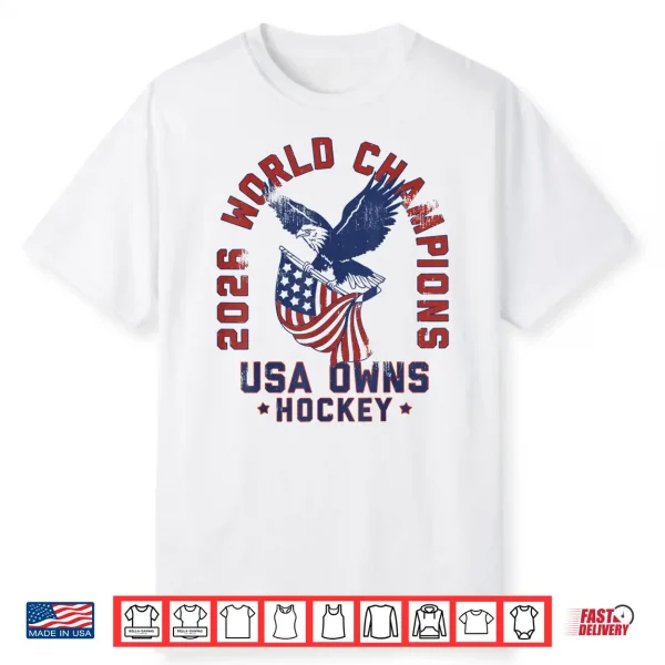 Usa Owns Hockey 2026 Tee Shirt
