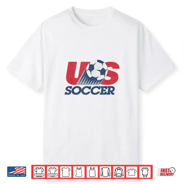 Usa Soccer Retro Professional Minimalist Modern Graphic Shirt