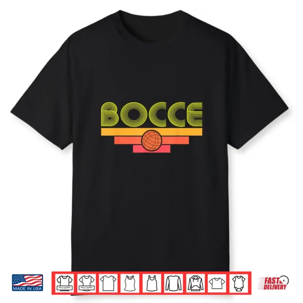 Vintage Bocce Ball Game Player Style Shirt
