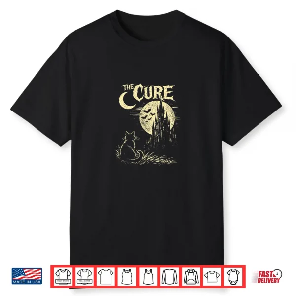 Vintage The Cure Cat Gothic Cat Lover Men Women Kids Shirt