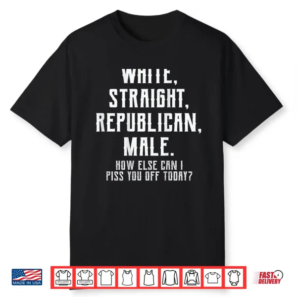 White Straight Republican Male Professional Identity Shirt