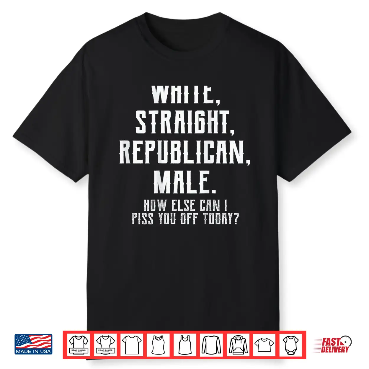 White Straight Republican Male Professional Identity Shirt White Straight Republican Male Professional Identity Shirt