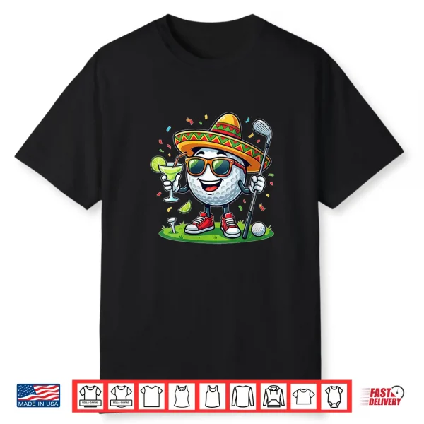 Women’S Funny Cinco De Mayo Golf Margarita With Sombrero Fiesta Golf Shirt