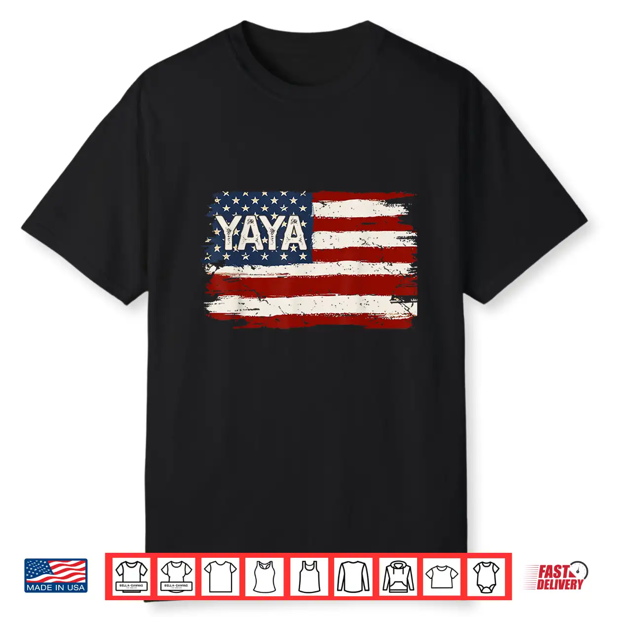 Yaya American Flag Patriotic Mother’S Day Women Shirt Yaya American Flag Patriotic Mother’S Day Women Shirt