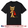 Yorkie Featuring Tattooed Yorkshire Terrier I Love Mom Shirt