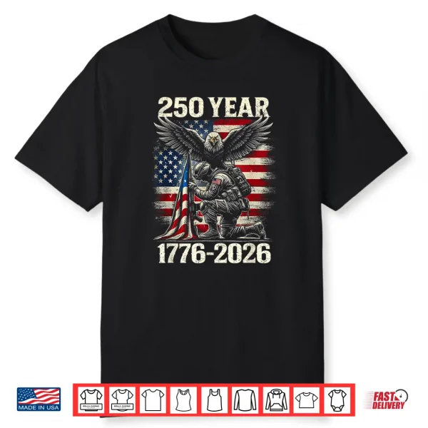 250 Years 1776 2026 250Th Vintage 4Th July Independence Day Shirt