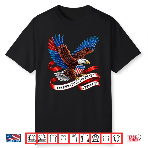 250 Years American 250Th 1776 2026 Usa Flag 4Th July Shirt